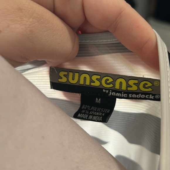 [Jamie Sadock] Black/White Long Sleeve “Sunsense” Dress - Size Medium - Picture 6 of 6